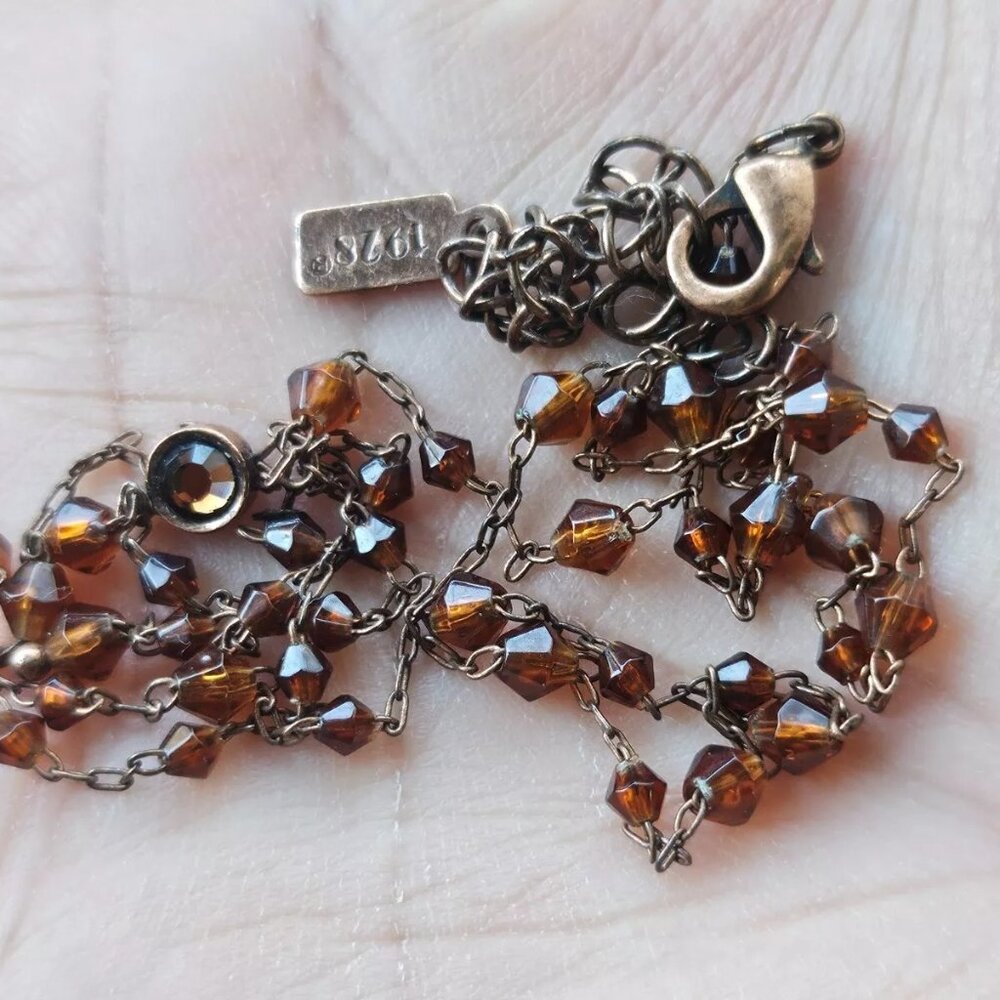 1928 Women Necklace Brown Beads Fashion Jewelry Y Dangle Necklace
